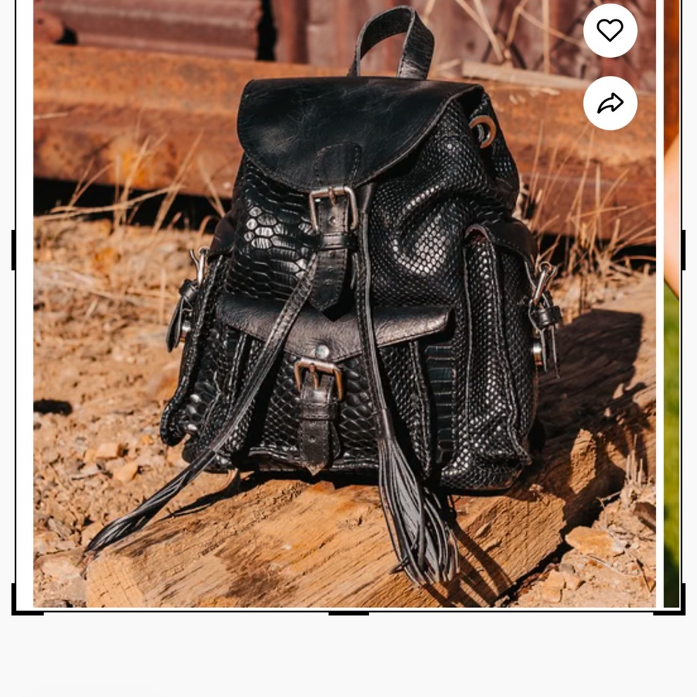 Freebird Black snake small backpack